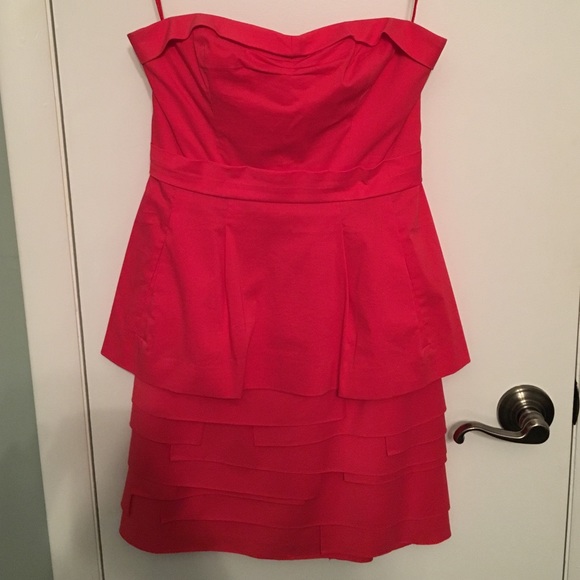 BCBGMaxAzria Coral Strapless Dress