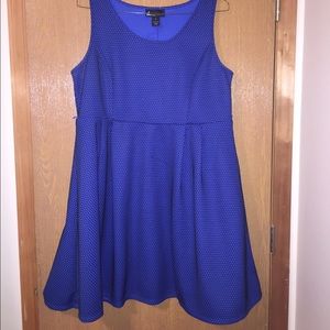 Lane Bryant Sz. 18 cobalt blue ribbed dress.