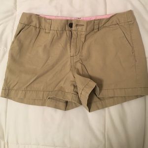 Women's khaki chino shorts