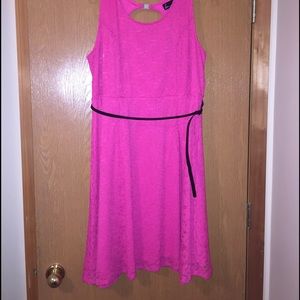 Pink eyelet dress