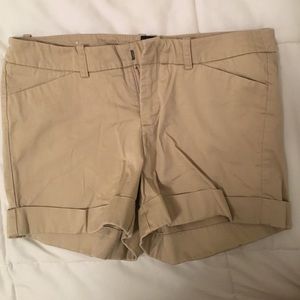 Women's khaki chino shorts