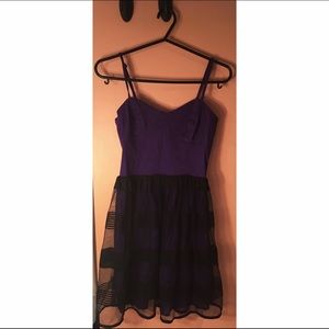 Aeropostale Purple and Black Party Dress
