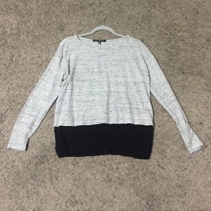 2 tone knit top