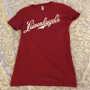 Leinenkugel's red t-shirt