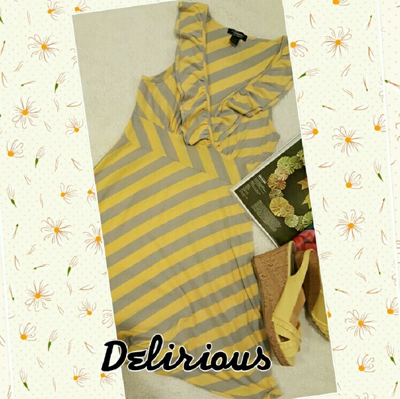 Delirious ruffle neck sundress