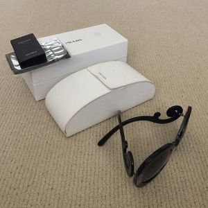 Prada blue round Baroque sunglasses