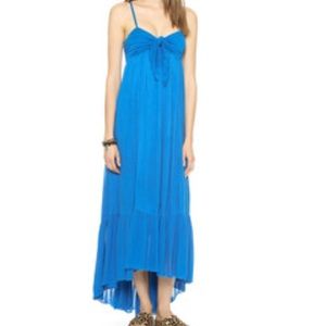 NWT FREE PEOPLE Maxi dress mosaic blue $128
