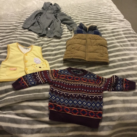 Jackets and sweater.