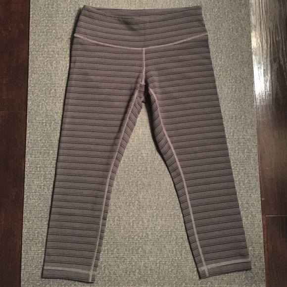 lululemon wunder under striped crop legging