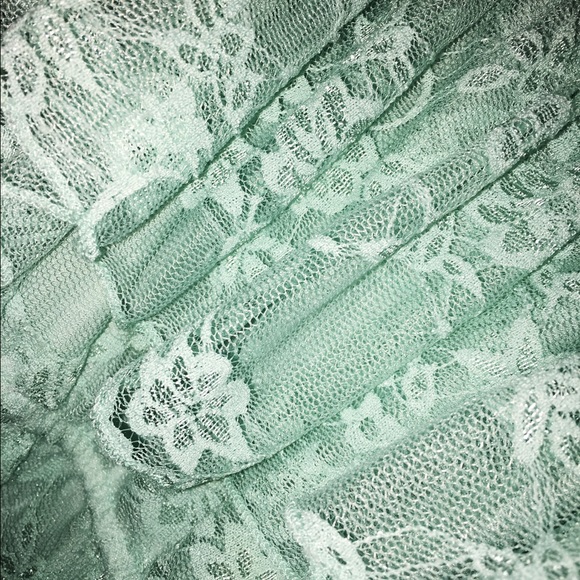 mint green lacy dress - size small - Picture 2 of 3