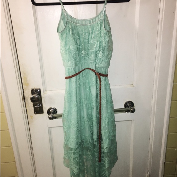 mint green lacy dress - size small - Picture 3 of 3