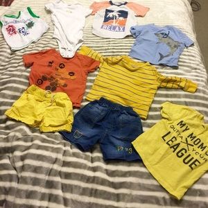 Lots of 18- 24 months baby boys shirts and shorts