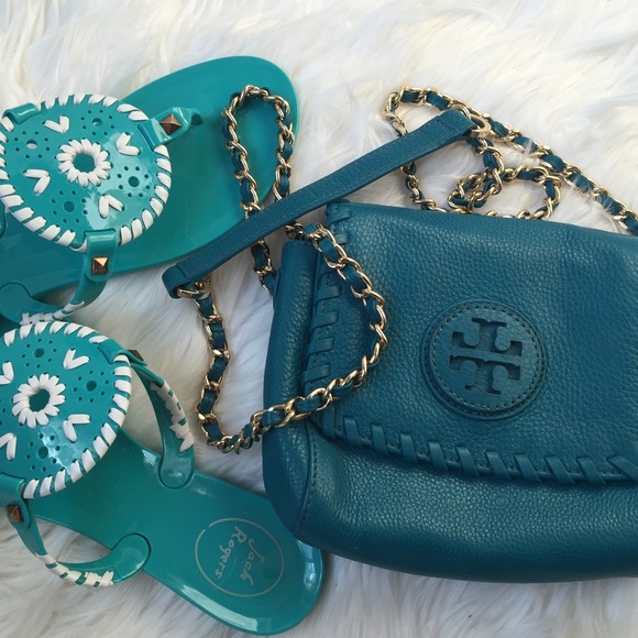 Tory Burch Handbags - Tory Burch Electric Eel Marion Crossbody Bag