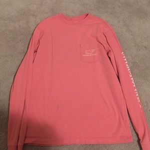 VINEYARD VINES SALMON LONG SLEEVE TEE