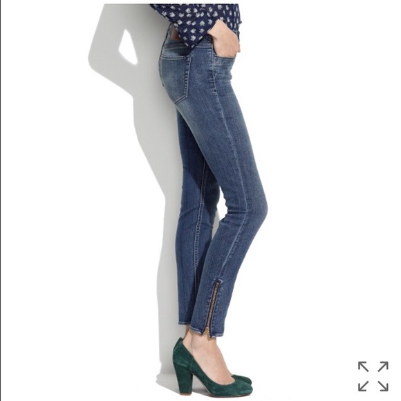 Madewell Skinny Skinny ankle zip jeans
