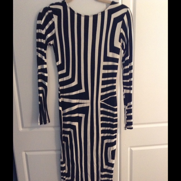 Symmetrical Print Midi Dress