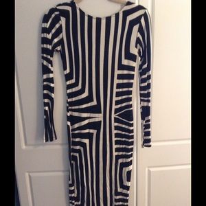 Symmetrical Print Midi Dress