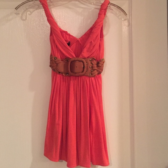 Beautiful tangerine colored goddess top