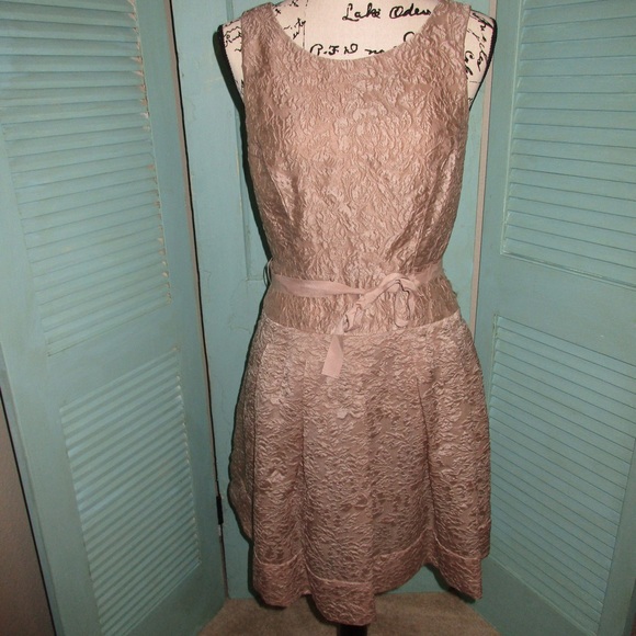 Champagne BCBG cocktail dress