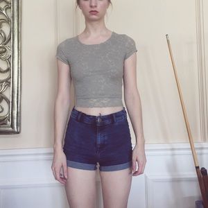 Sweet lace crop top MOVING SALE