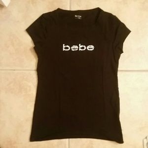 Black & rhinestone tshirt