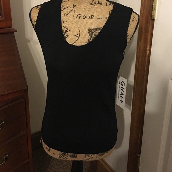 Graff Petite Black Pullover Top