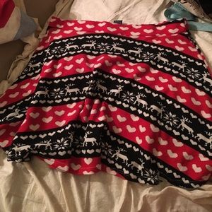 Sweater print skirt