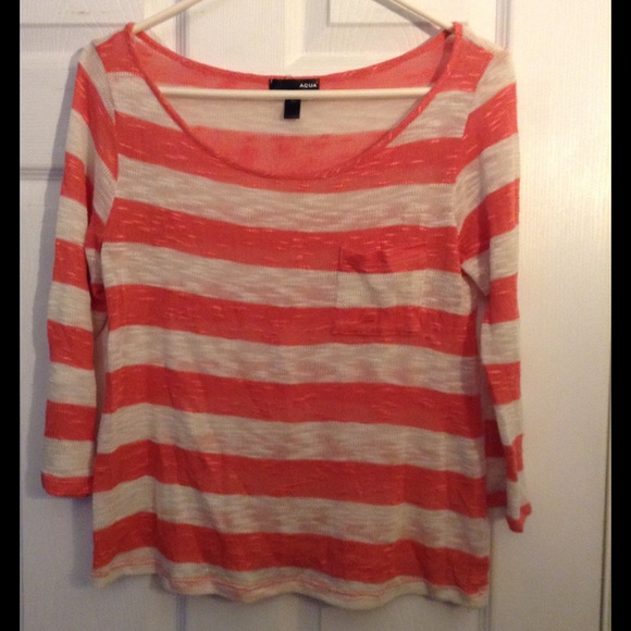 "Aqua" Striped Sweater