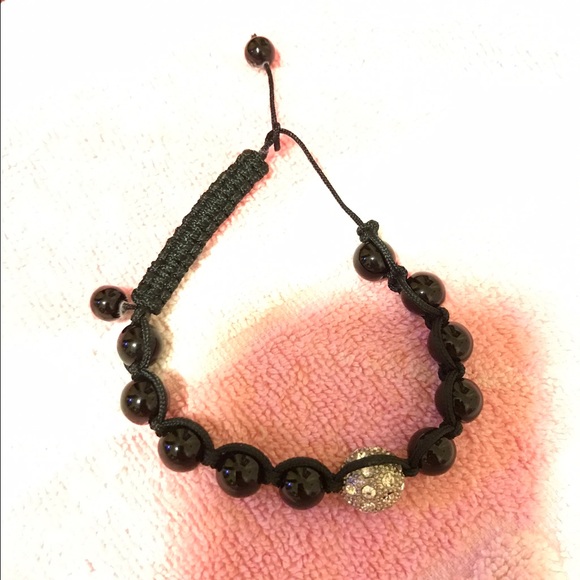 Black Shamballa Bracelet - Picture 2 of 2