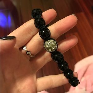Black Shamballa Bracelet