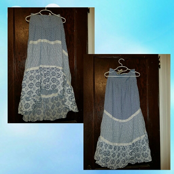 Boho hi-lo skirt