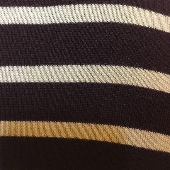 Stripe sleeveless knit turtleneck - Picture 4 of 4