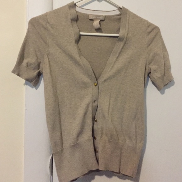 Short sleeve short cardigan