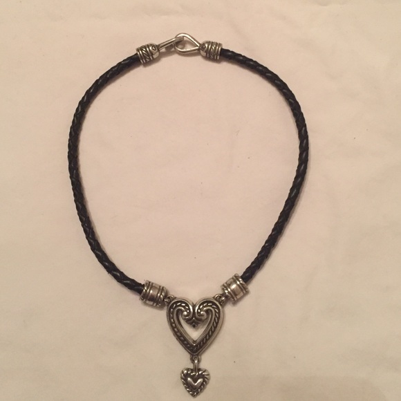 Brighton heart leather necklace