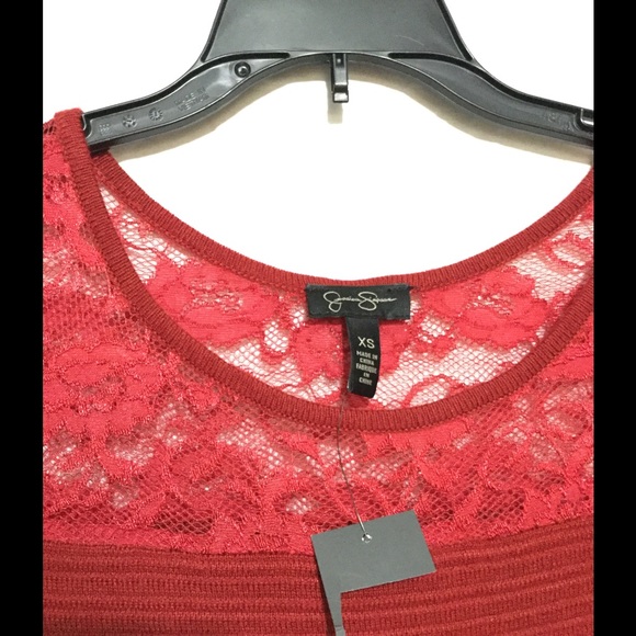 Red chili pepper lace dress. Jessica Simpson.NWOT - Picture 4 of 4