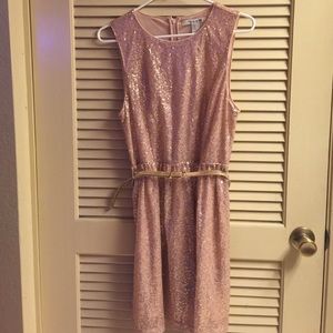 Mauve Pink Sequin Forever21 Short Dress