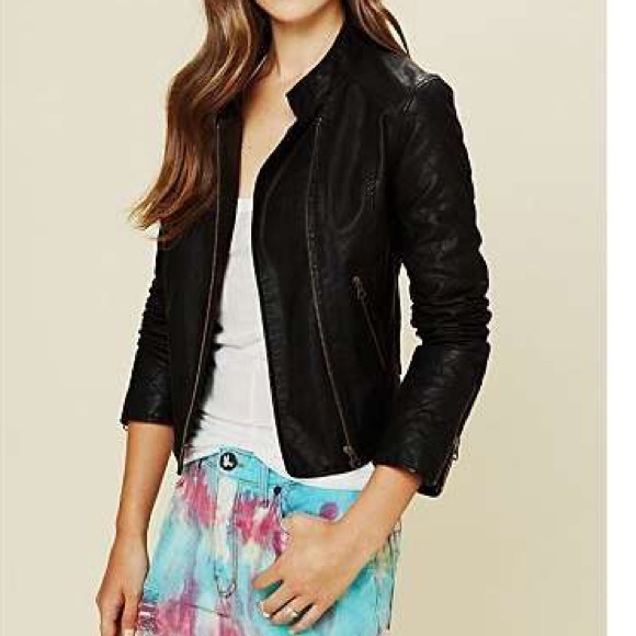 FINAL SALE✨Free people quilted leather jacket💀