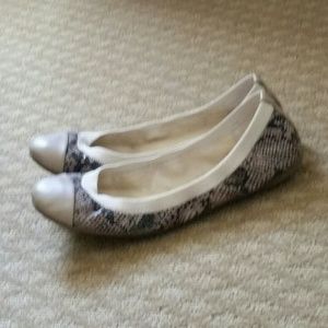 Lizard print ballet flats from LOFT.
