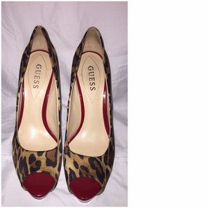 GUESS leopard heels