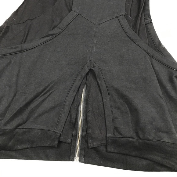 NWT hooded zip up vest black - Picture 3 of 8