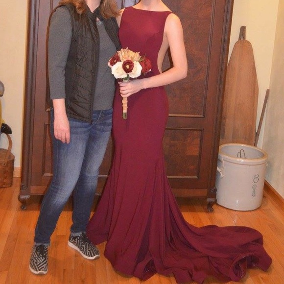 Burgundy Jovani dress ~ style number 37592