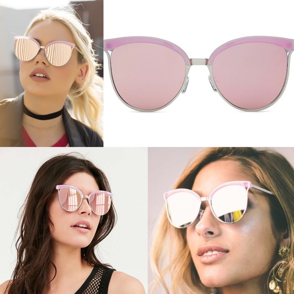 🆕QUAY Stardust Cat Eye Sunglasses PINK - Picture 4 of 4
