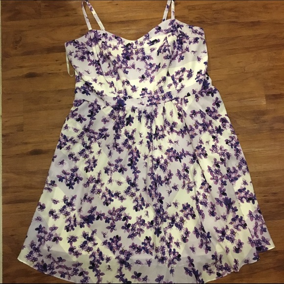 City Chic Purple floral dress
