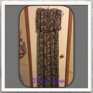 Strapless maxi dress