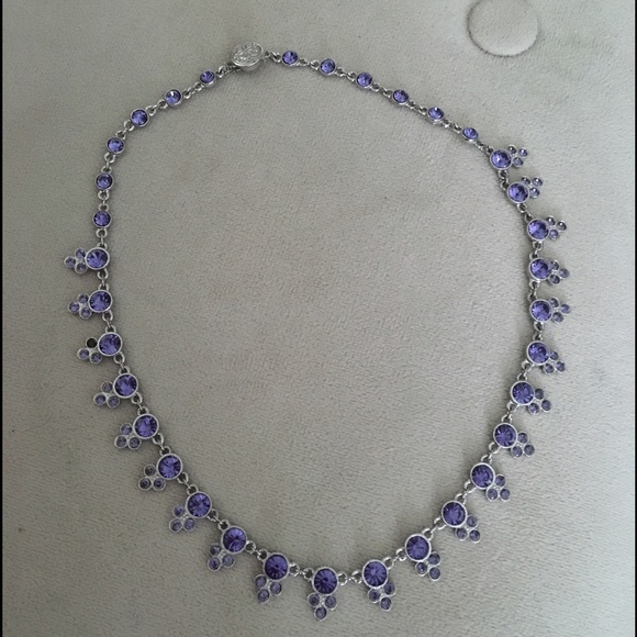 Lavender jeweled necklace