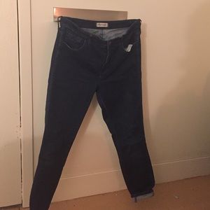 Madewell high riser skinny jeans