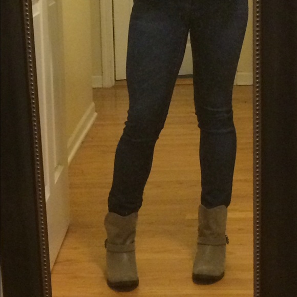 Rocket Dog Tan/Gray Ankle Boots