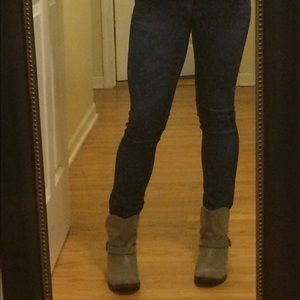 Rocket Dog Tan/Gray Ankle Boots