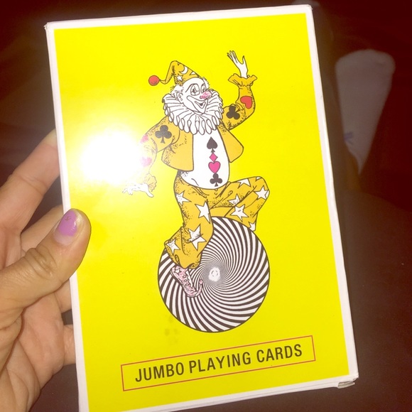 Jumbo size playing cards