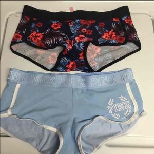 2 NWT Large PINK Boyshorts